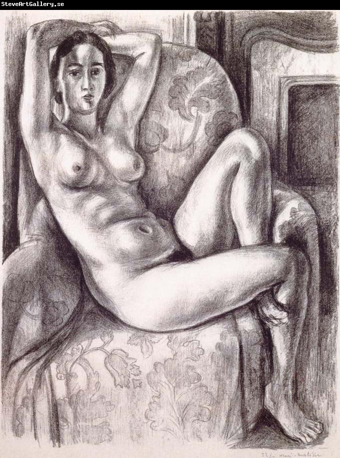 Henri Matisse Sitting in the chair of the Nude